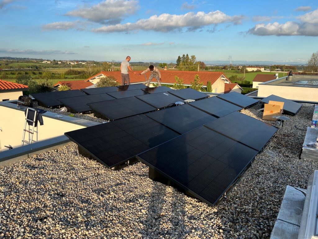 installation solaire toit terrasse